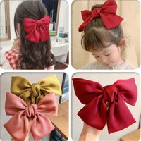 new women girls hair band trendy hairpin casual hair clip cute ribbon bow ladies accessories big bow barrette