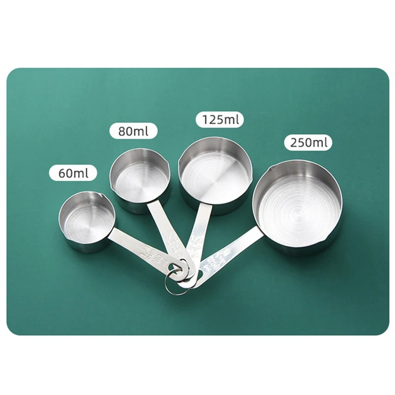 Мерная Ложка для выпечки из нержавеющей стали 4 шт.