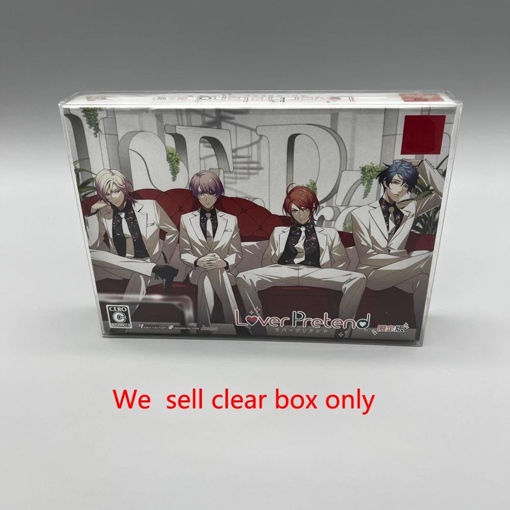 10 pcs a lot Transparent PET display box Storage box for switch for Lover Pretend Game limited version protection box