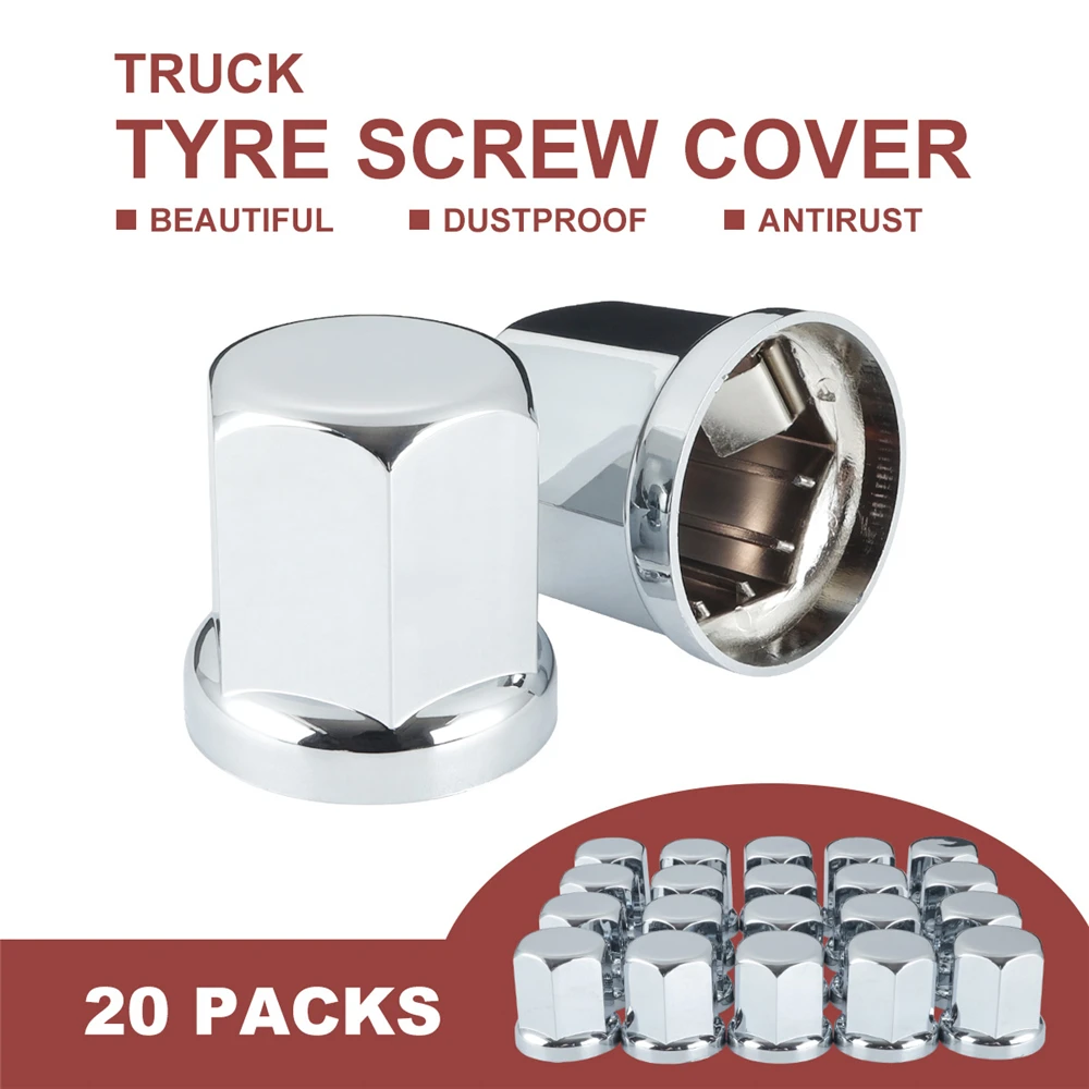 

Новинка 20 шт. 27-33 мм хромированные зажимные гайки крышки колпачки 50 мм Длинные ABS пластиковые болты гайки для грузовых колес