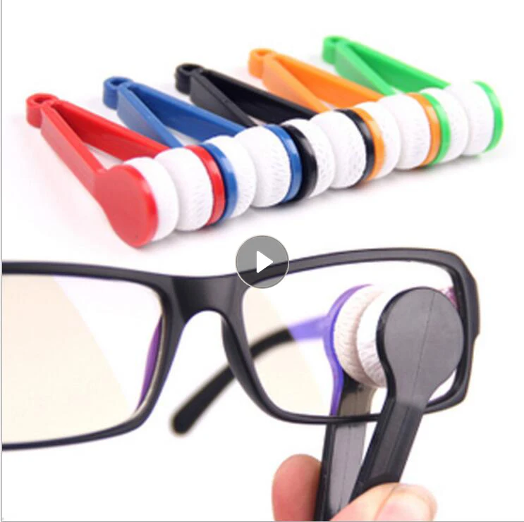 

Щетка для чистки очков, многофункциональная портативная Ультрамягкая двусторонняя щетка из микрофибры для очков