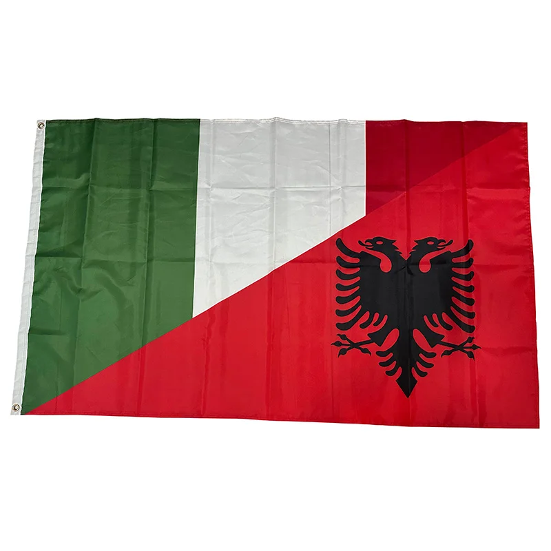 Фото Флаг группы B, Италия, Албания, дружба, Размер 2 фута * 3 фута (60*90 см), размер 3 фута * 5 футов (90*150 см), рождественские украшения, флаг, баннер