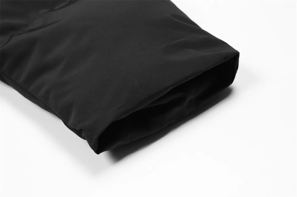 Autumn Winter Workwear Hooded Cotton Padded Drawstring Jacket Men's Loose Casual Pocket Fashion Outwear Male Clothes Streetwear