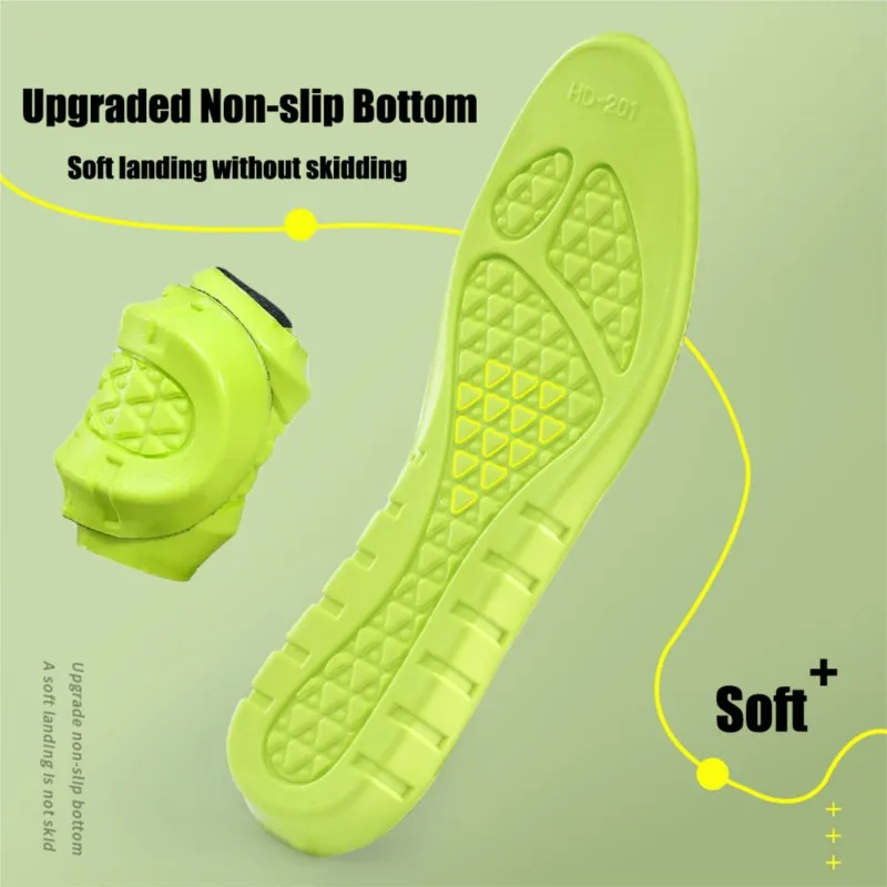 Latex Sports Insoles for Shoes Women Men Shoes Arch Support Orthopedic Insoles High Elastic Shock Absorption Deodorant Shoe Pads