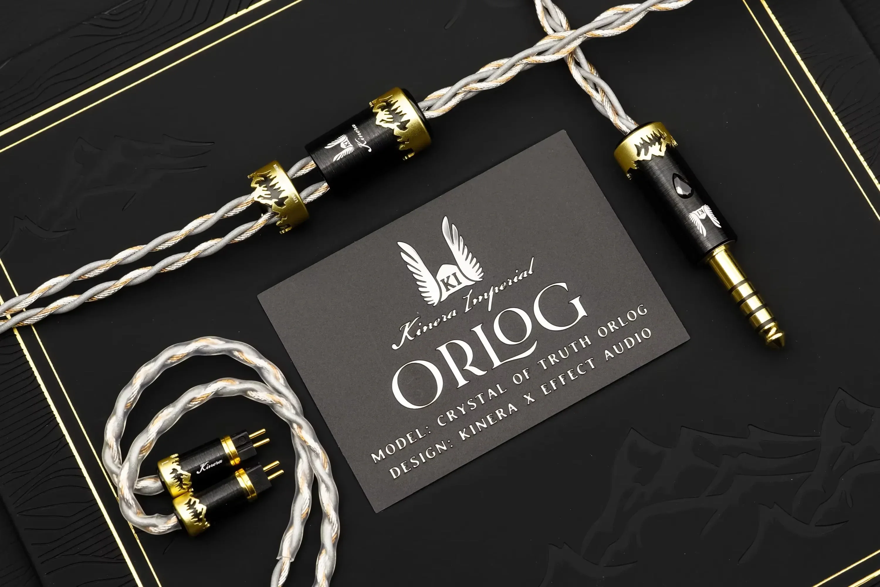 Кабель для наушников Kinera Crystal of Truth ORLOG HiFi Upgrade, провод UP-OCC 48-жильный с разъемами MMCX0.78 мм, 2 штекера, для живой музыки и игр (art.: 3920da7943cd8) - 3920da7943cd8