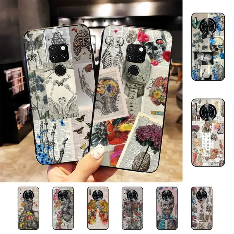 

Human Organs Heart Meridian Kidney Art Phone Case For Huawei Nova 3I 3E mate 20lite 20Pro 10lite Luxury funda case