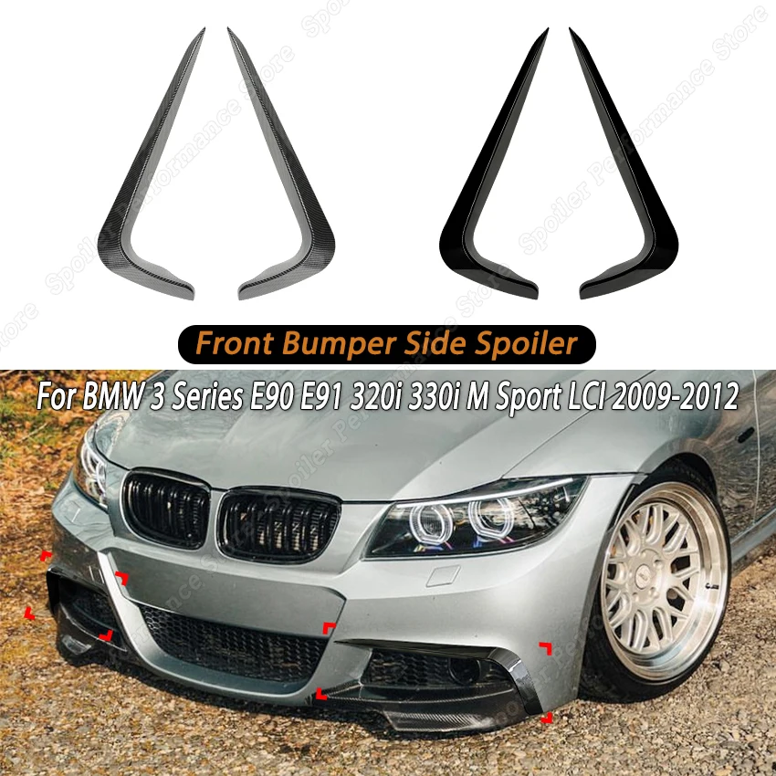 

Front Bumper Side Air Vent for BMW 3 Series E90 E91 320i 330i M Sport LCI 2009-2012 Car Intake Frame Canard Splitter Spoiler