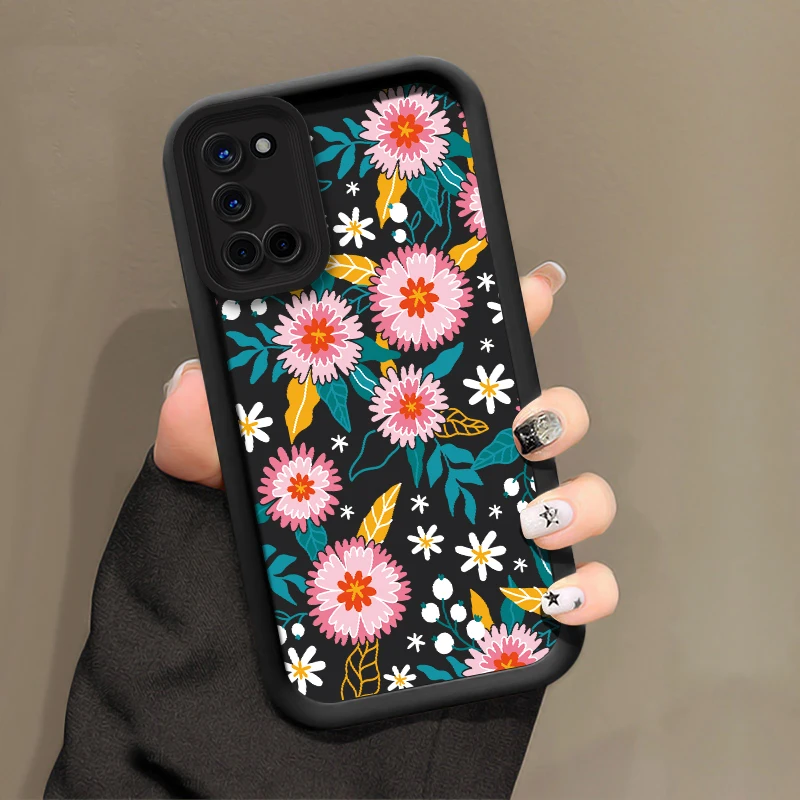 Фото Цветочный чехол для телефона Xiaomi Redmi Note 14 12S 11S 13 Pro Plus 12 Turbo 11T 10S 9S 11 Pro, матовый, противоударный, силиконовый №4