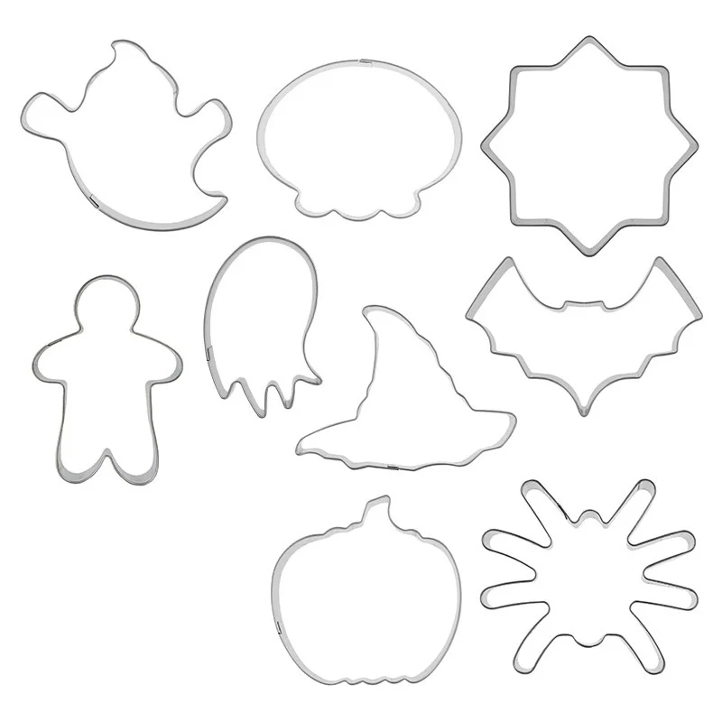 

9Pcs Adorable Cookie Cutters Biscuit Molds Wear-resistant Biscuit Cutters