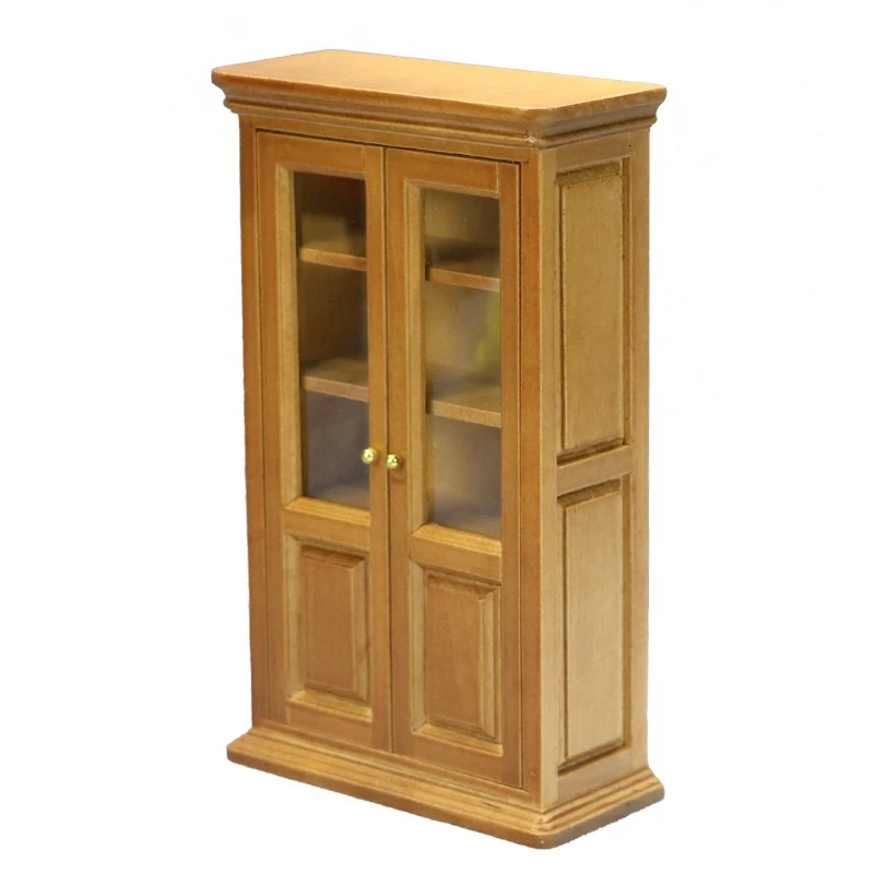 

1/12 Dollhouse Mini Wooden Bookcase Furniture Cabinet Display Shelf Kids Toy Doll House Accessory Decoration