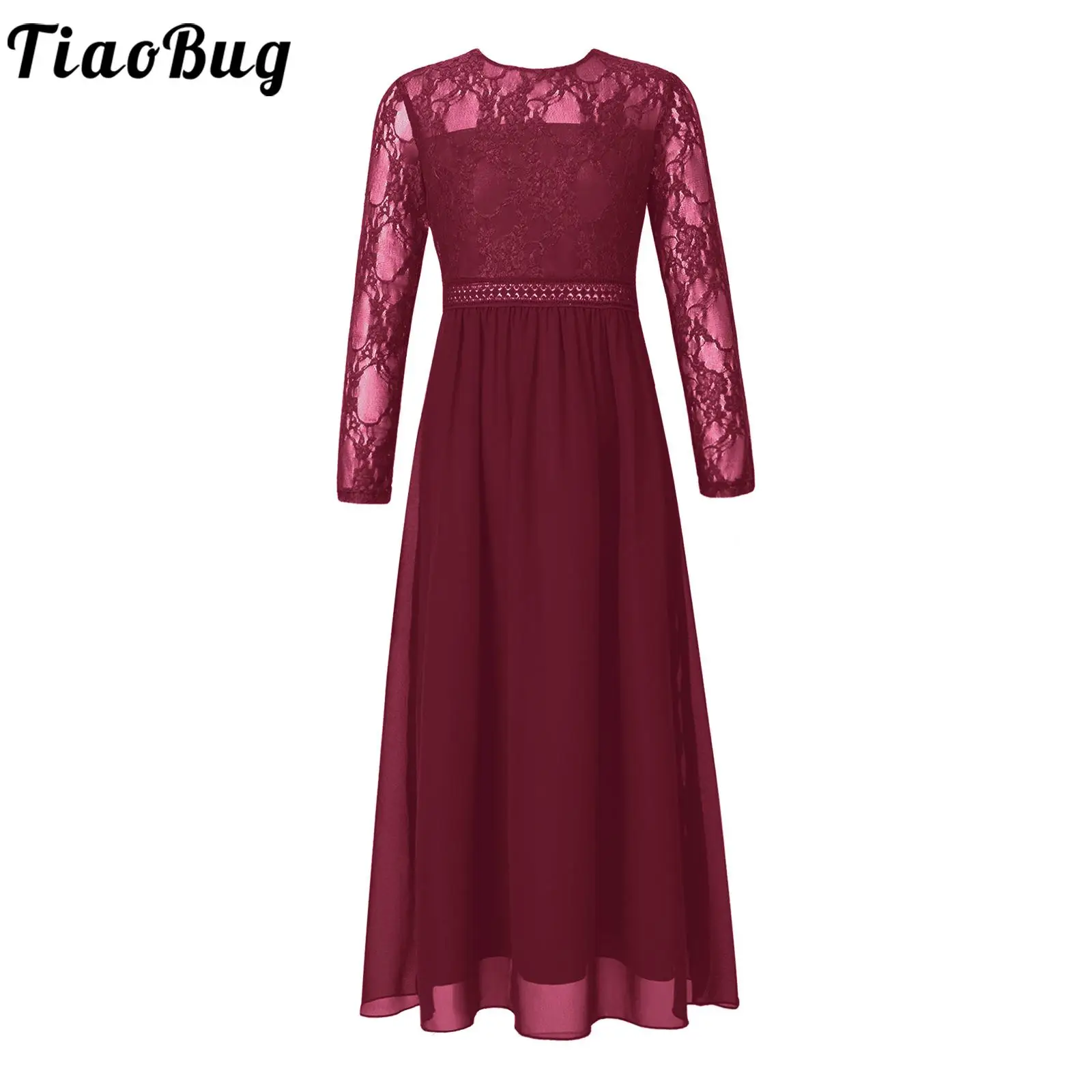 

Детское платье с длинным рукавом, открытой спиной и молнией на застежке