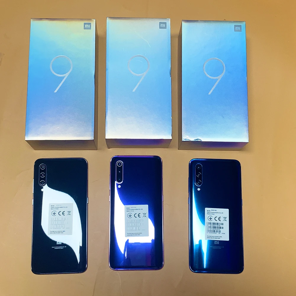 Najtaniej Telefon Komórkowy Xiaomi 9 Smartphone Snapdragon 855 Telefony Komórkowe NFC Telefony Komórkowe Z Androidem Podwójny Aparat Fotograficzny