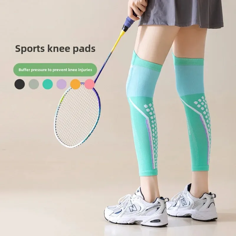 Женские длинные компрессионные носки для бадминтона защитные наколенники бега