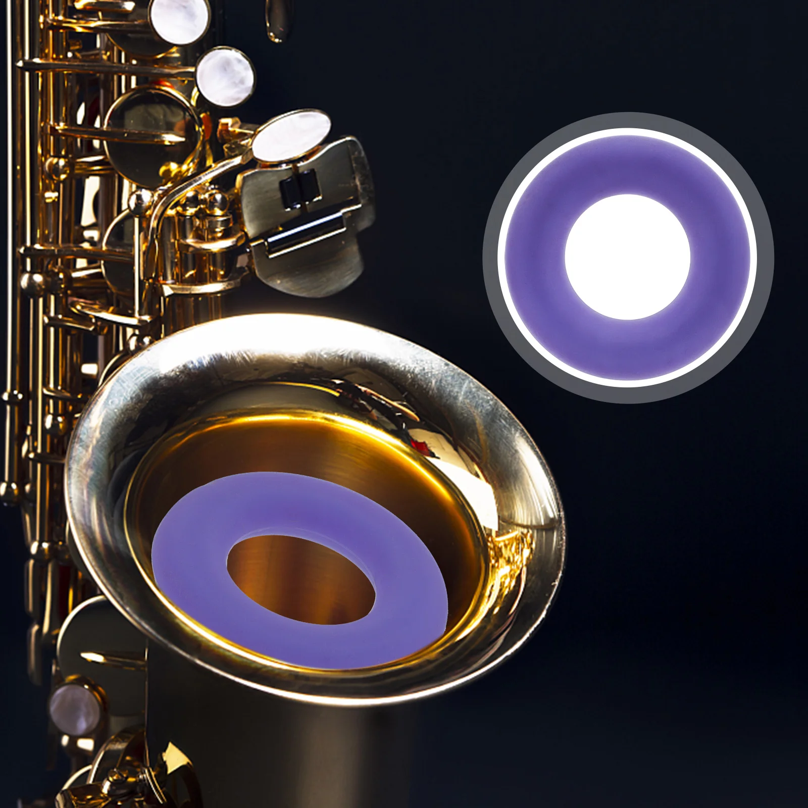 

Saxophone Silicone Bell Protector Saxophone Bell Cover Sax Noise Remover Sax Sound Dampener