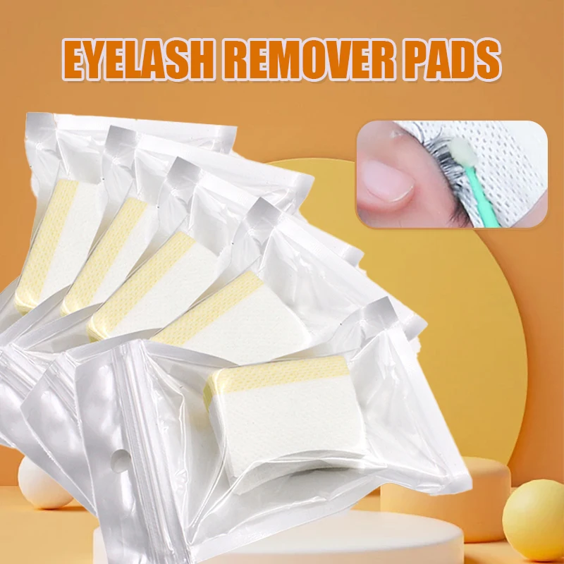 40/200PCS Disposable Eyelash Remover Cotton Pads Sticker For Removing Under Eye Pads Patches For Makeup Extension Tool