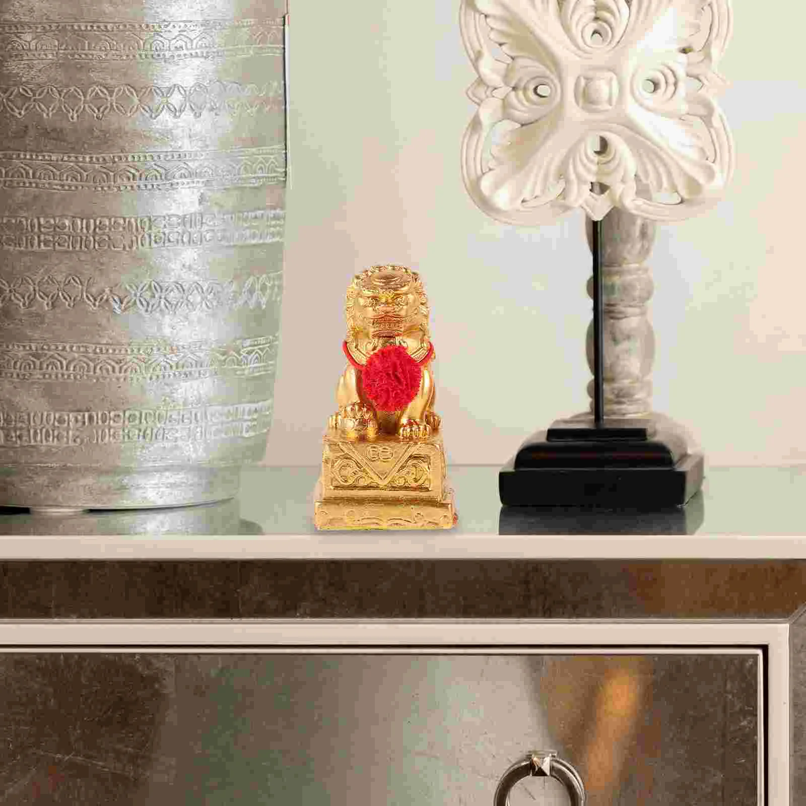 2 шт. орнамент льва китайские коллекционные предметы мини-статуэтка китайский