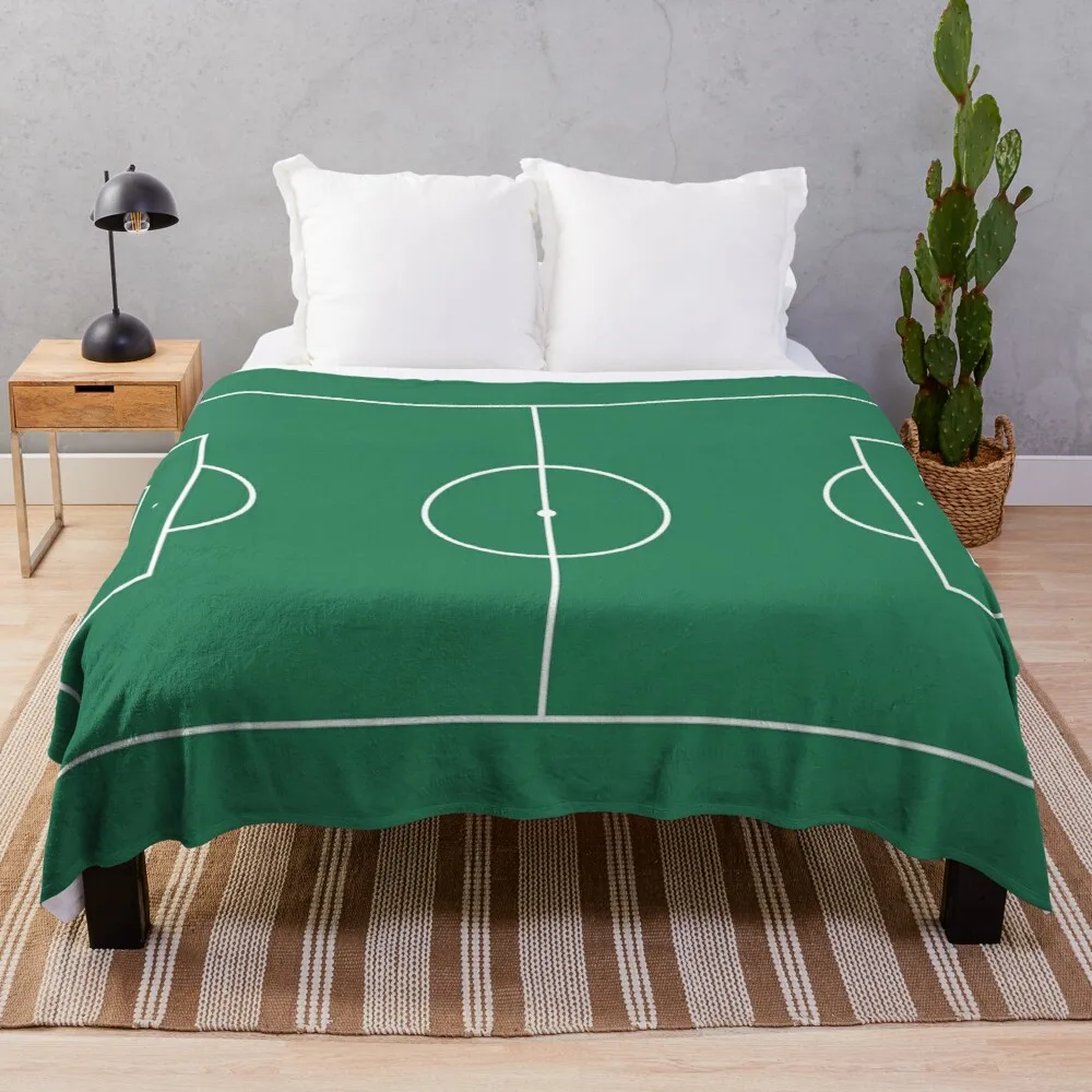 

Soccer PitchThrow Blanket Vintage Blanket