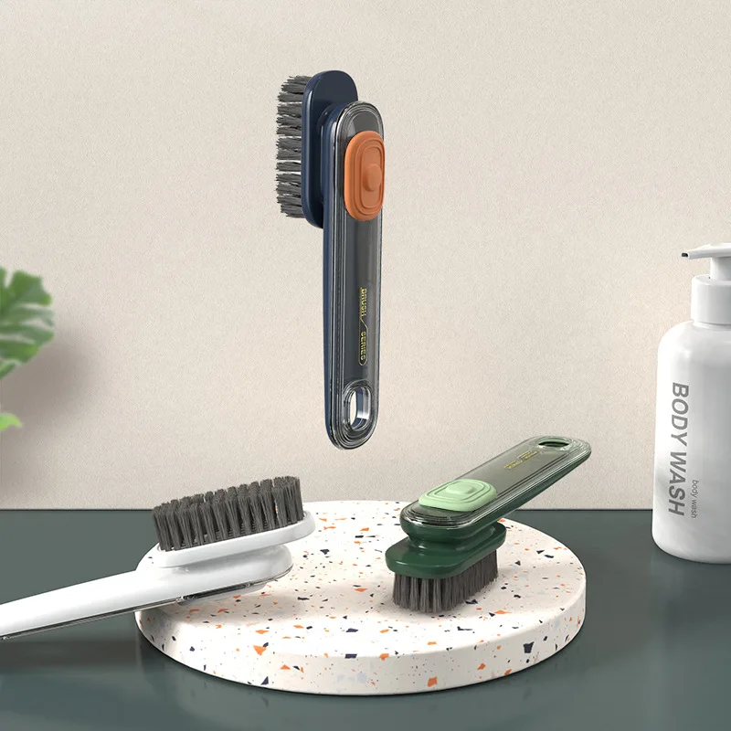 

Multifunctional Liquid Shoe Brush Clothes Cleaning Brush Household Press Type Cleaning Brush Shoe Not Hurt Shoe Cleaning Tools