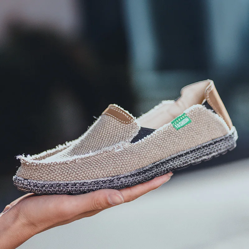 

Breathable Casual Shoes Spring/Summer Men Canvas Shoes Men Loafers Comfortable Ultralight Lazy Boat Shoes S9900-S9920