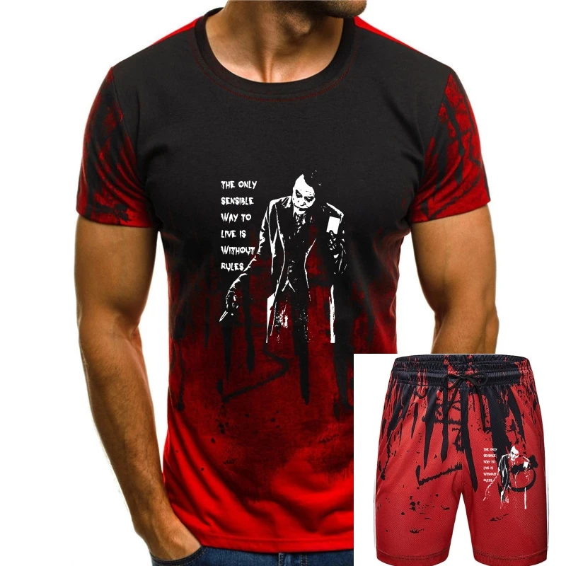 

2019 Latest Loose Fit Mens The Joker Quote T Shirts Custom Printed Short Sleeves Cotton Graphic Summer Cool T Shirts For Men