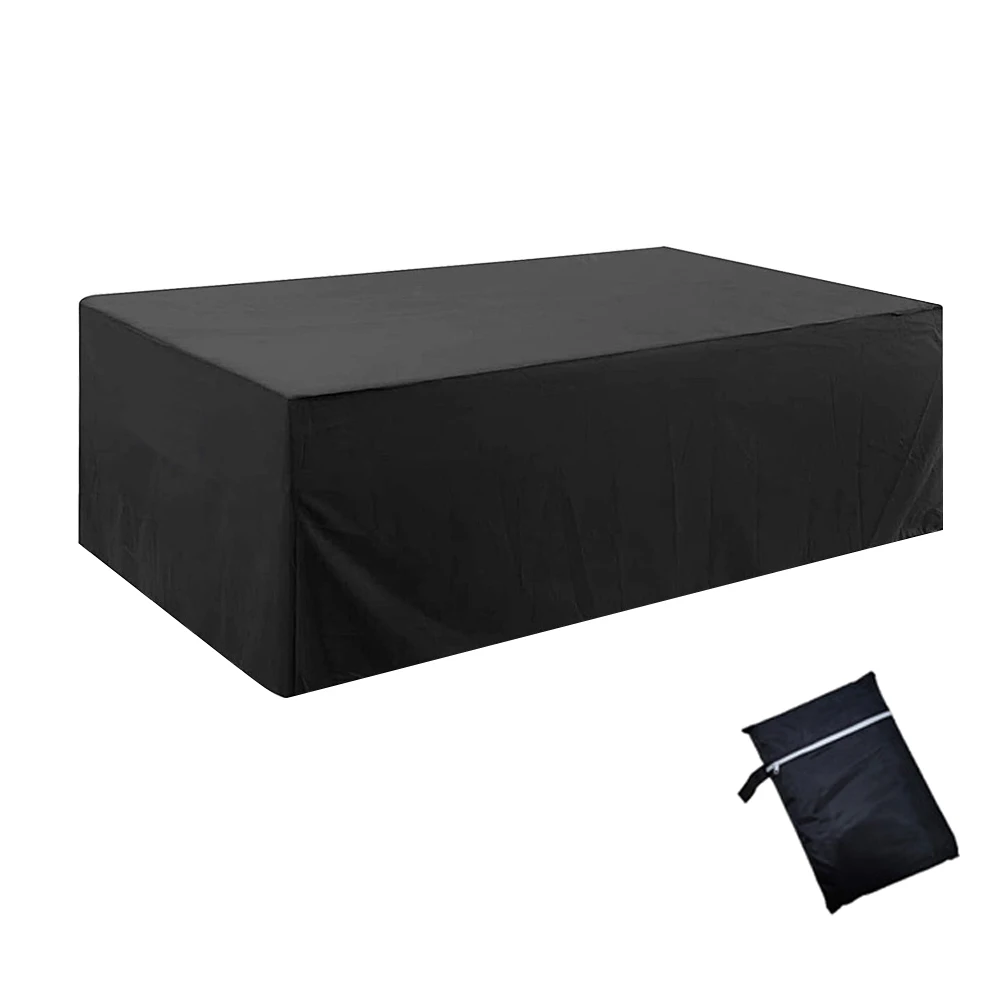 

Outdoor Garden Large Furniture Cover Patio Elastic Bottom Rectangle With Storage Bag Anti UV Oxford Cloth Tear Resistance