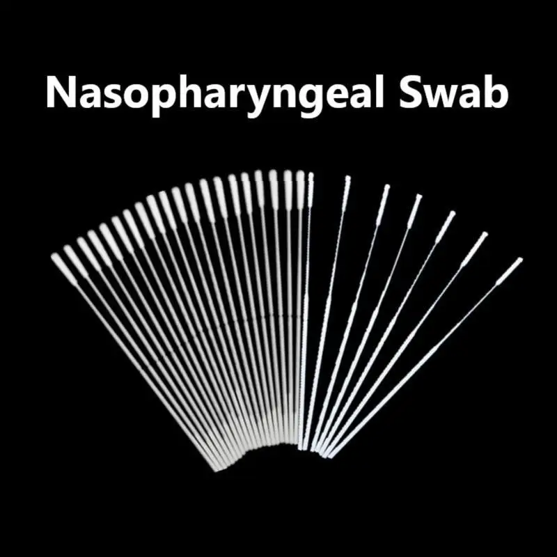 

100PCS Nasal Swab Individual Self Test Sterile Nasopharyngeal Swab Sterile Swabs
