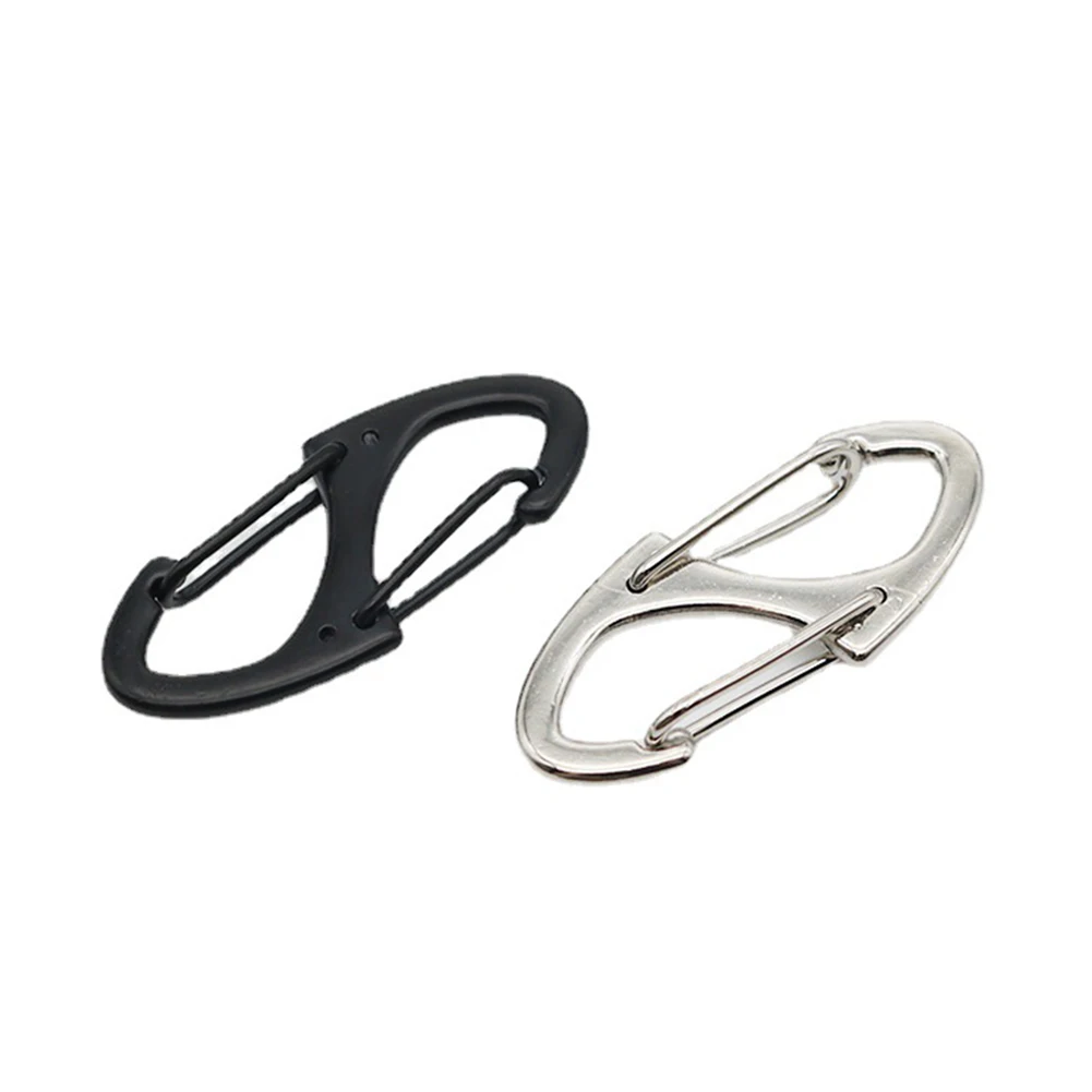 

Buckle Carabiners Set Zinc Alloy Camping Clips Carry Safety Double-headed Hanging Lightweight Traveling Hiking