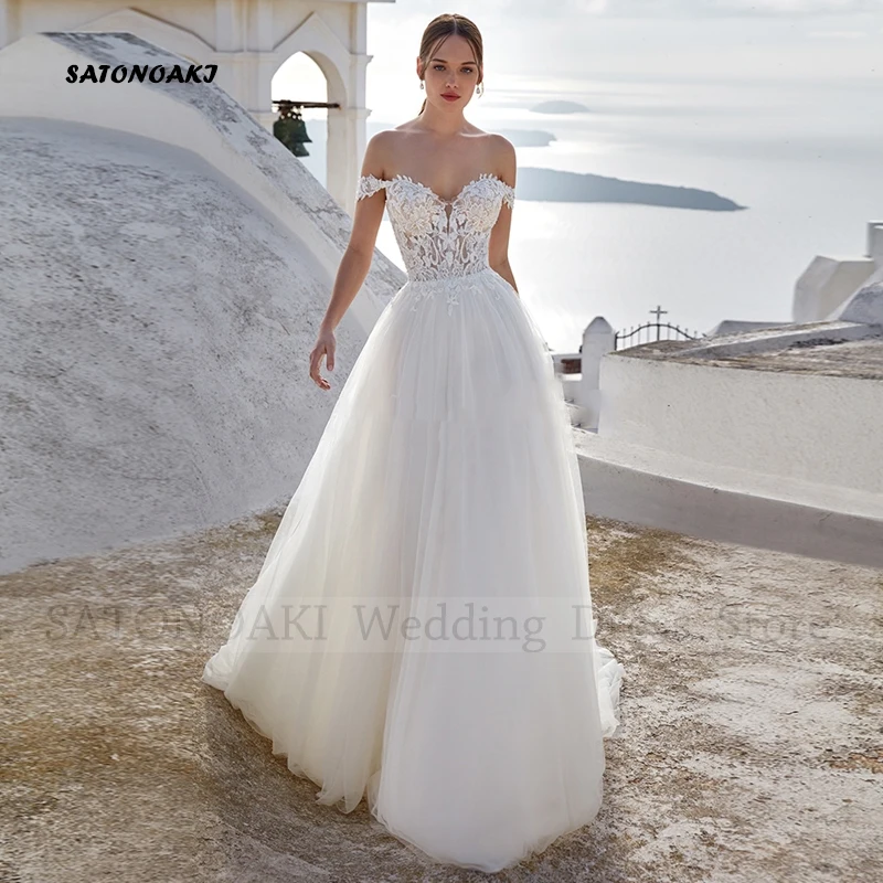 Женское кружевное свадебное платье It's yiiya белое элегантное платье-трапеция с