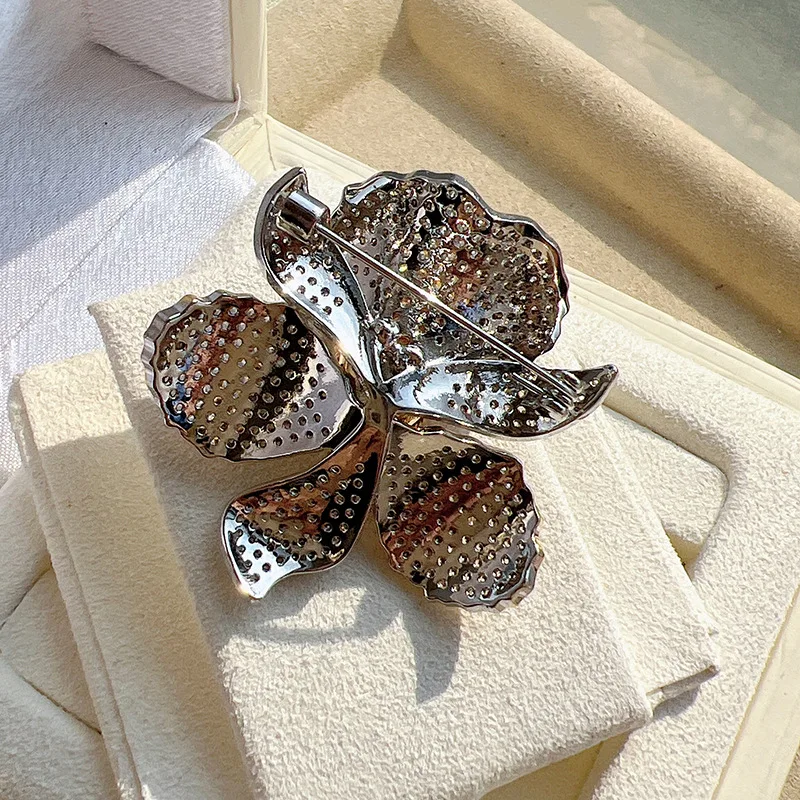 Новые Роскошные Броши с микро-инкрустированными цирконами в форме цветов