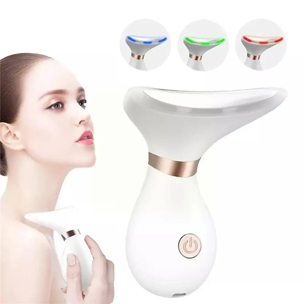 

Neck Face Lifting Tool Massager LED Photon EMS Thermal Massage Wrinkle Neck Micro-current Remove Lines Remover Anti Aging Q8H4
