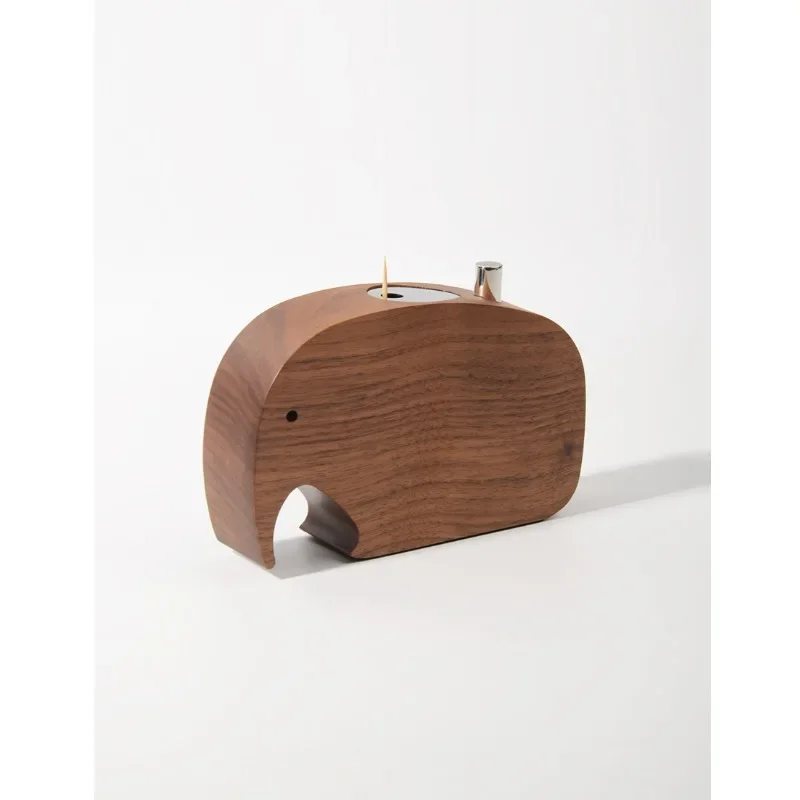 Коробка для зубочисток со слоном и креативным орнаментом