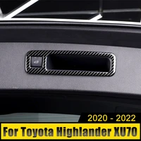 stainless car styling trunk handle bowl cover protection trim sticker fit for toyota highlander xu70 2020 2021 2022 accessories