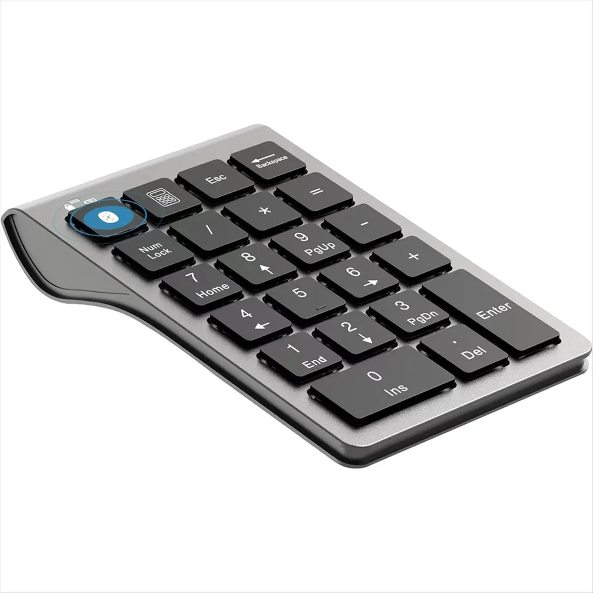 Фото Беспроводная и проводная USB-клавиатура A46U Bluetooth 2-в-1, перезаряжаемая цифровая клавиатура для ноутбуков и настольных ПК №1