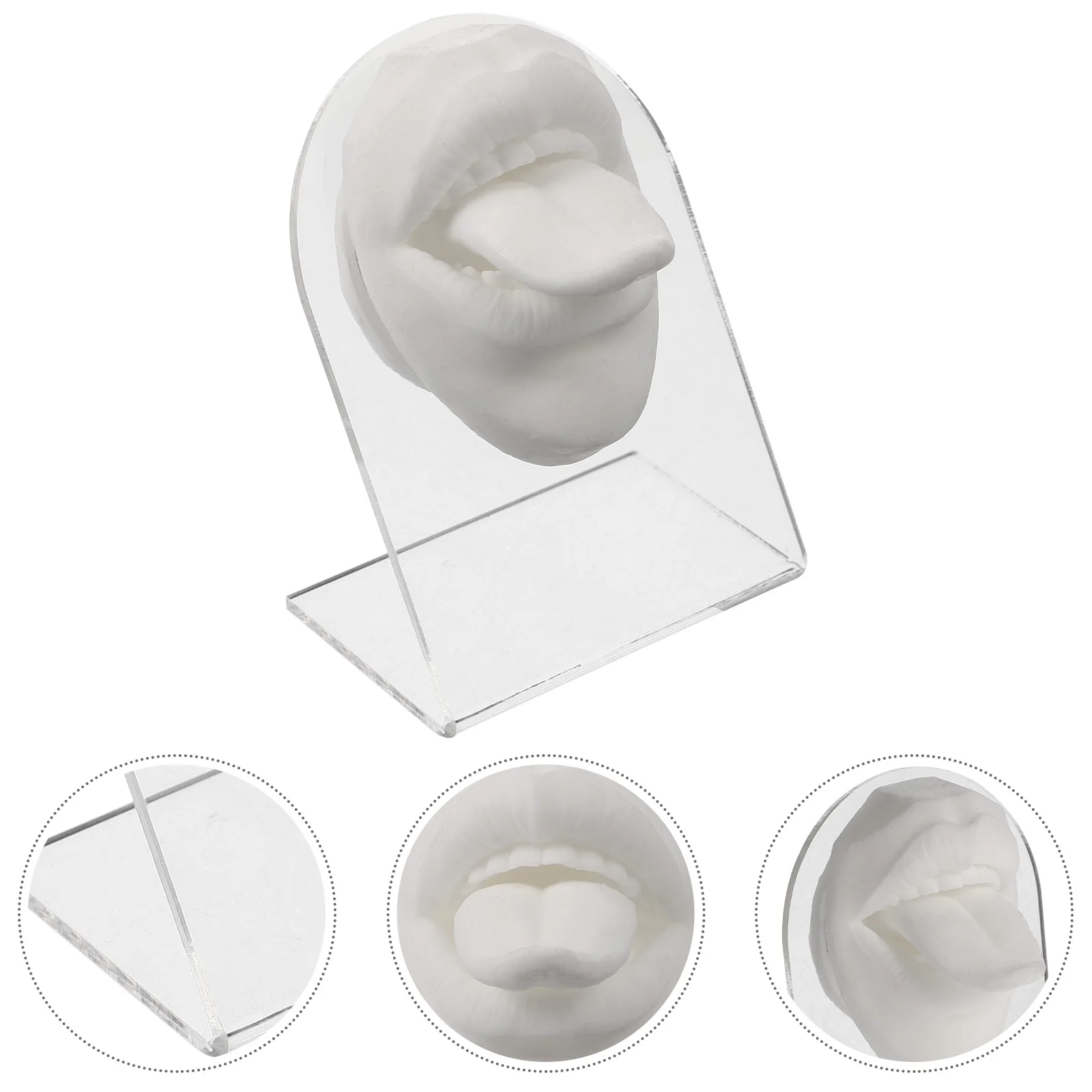 

Silicone Mannequin Face Tongue Nail Model Jewelry Simulation Body Part