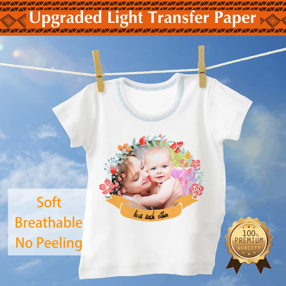 WinnerTransfer -50%Manufacturer Heat Transfer Paper for Light Fabric T Shirt Printing Laser&ampInkjet Printer A4 10Sheets - купить по