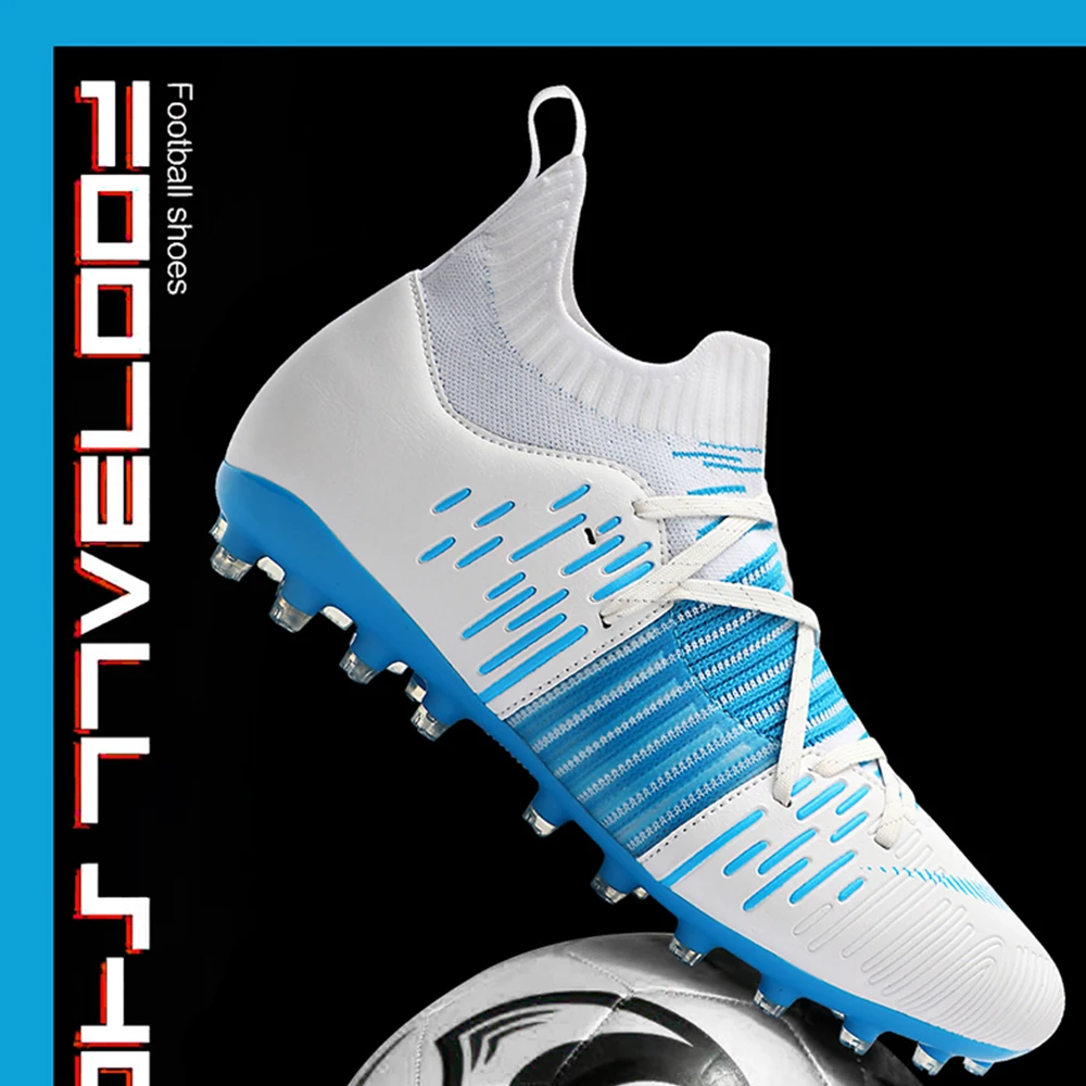 2023 Men's Football Shoes Grass FG/TF Football Ankle Boots Non-slip Unisex Indoor Football Shoes Futsal Training Shoes 34-45