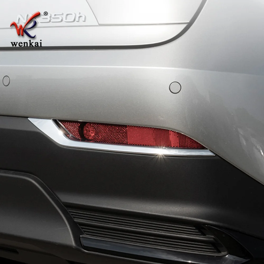 

Автомобильные аксессуары для Lexus NX260 350h 2022, гальванизированная яркая полоса для заднего бампера, противотуманной фары, украшение, автомобильные наклейки