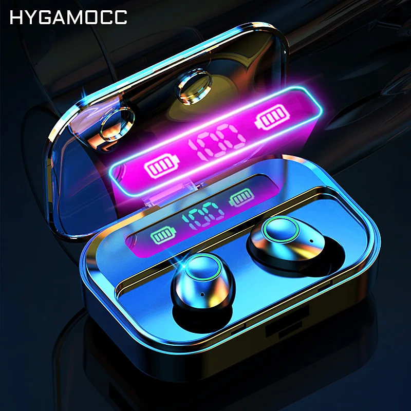 

Fashion TWS Earphone Bluetooth Wireless Headphones Stereo Headset Touch Control Earbuds Noise Reduction With Mic Phone