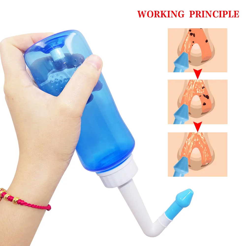 Nasal Wash Nose Cleaner Neti Pot Nasal Irrigator Nasal Rinse Bottle Avoid Allergic Rhinitis Adult Kid Baby Dropshipping images - 2