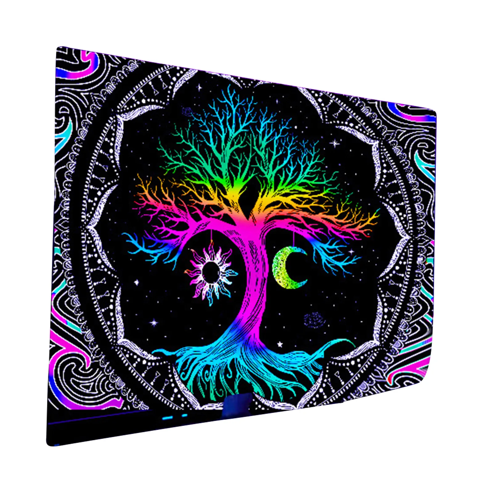 

Гобелен Blacklight, настенный светящийся гобелен с защитой от УФ излучения, для спальни, гостиной