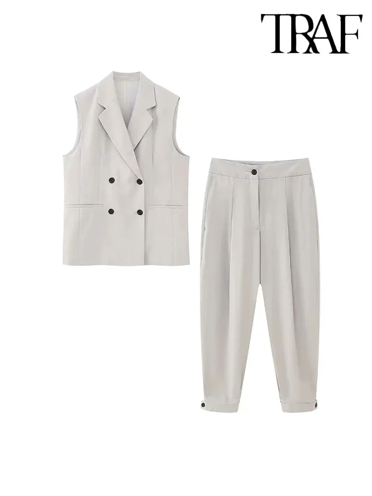 

Костюм-двойка женский из жилета и брюк