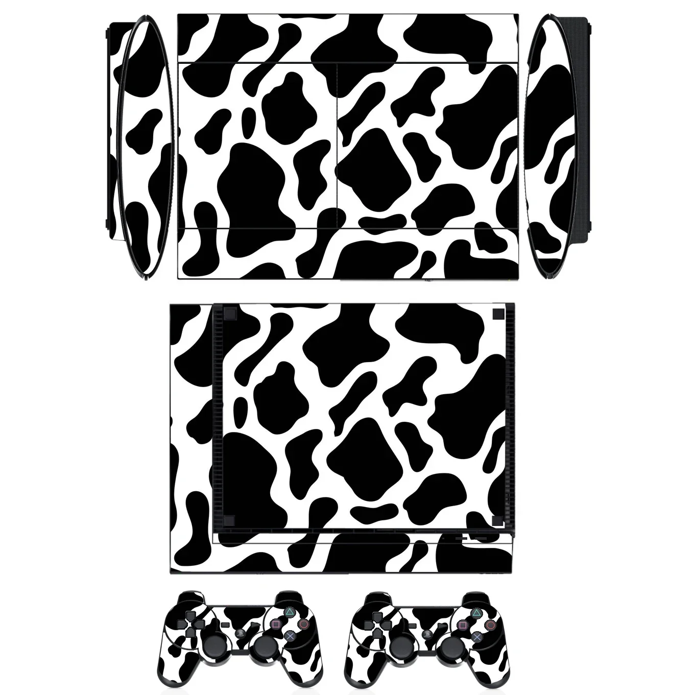 Animal Pattern Vinyl Skin Sticker Protector for Sony PS3 Super Slim and 2 Controller Skins Stickers