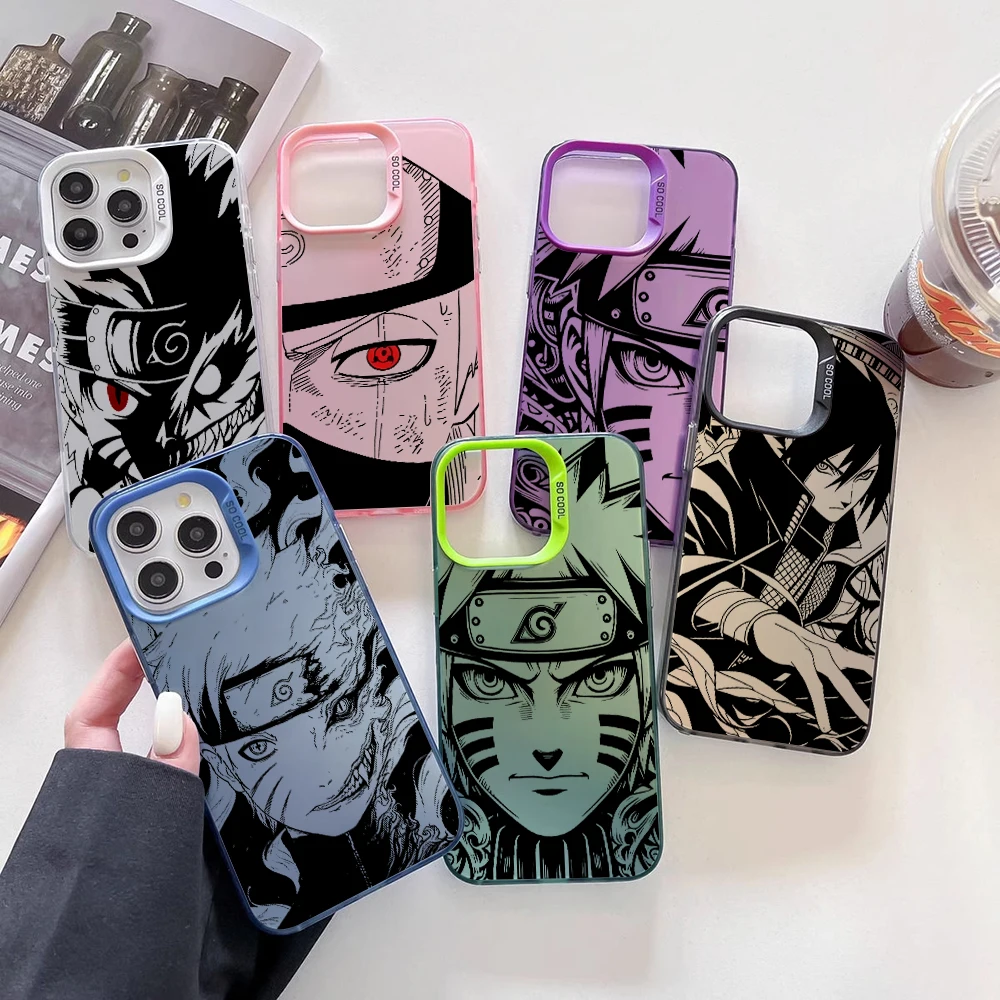 Matte Shockproof Case for Anime Uzumaki Narutoes Sasuke Kakashi Xiaomi Redmi A1 13C 9C 9T Note 10 11 12 13 Pro K60 Ultra 4G 5G