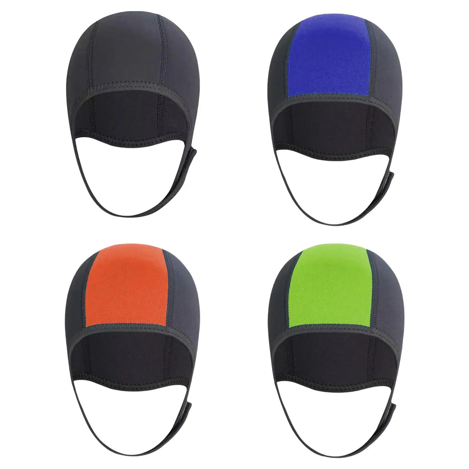 

3mm Neoprene Scuba Diving Hat Head Cover Adjustable Surfing Hat Thicken Dive Hood Swimming Hat for Rafting Canoeing Underwater
