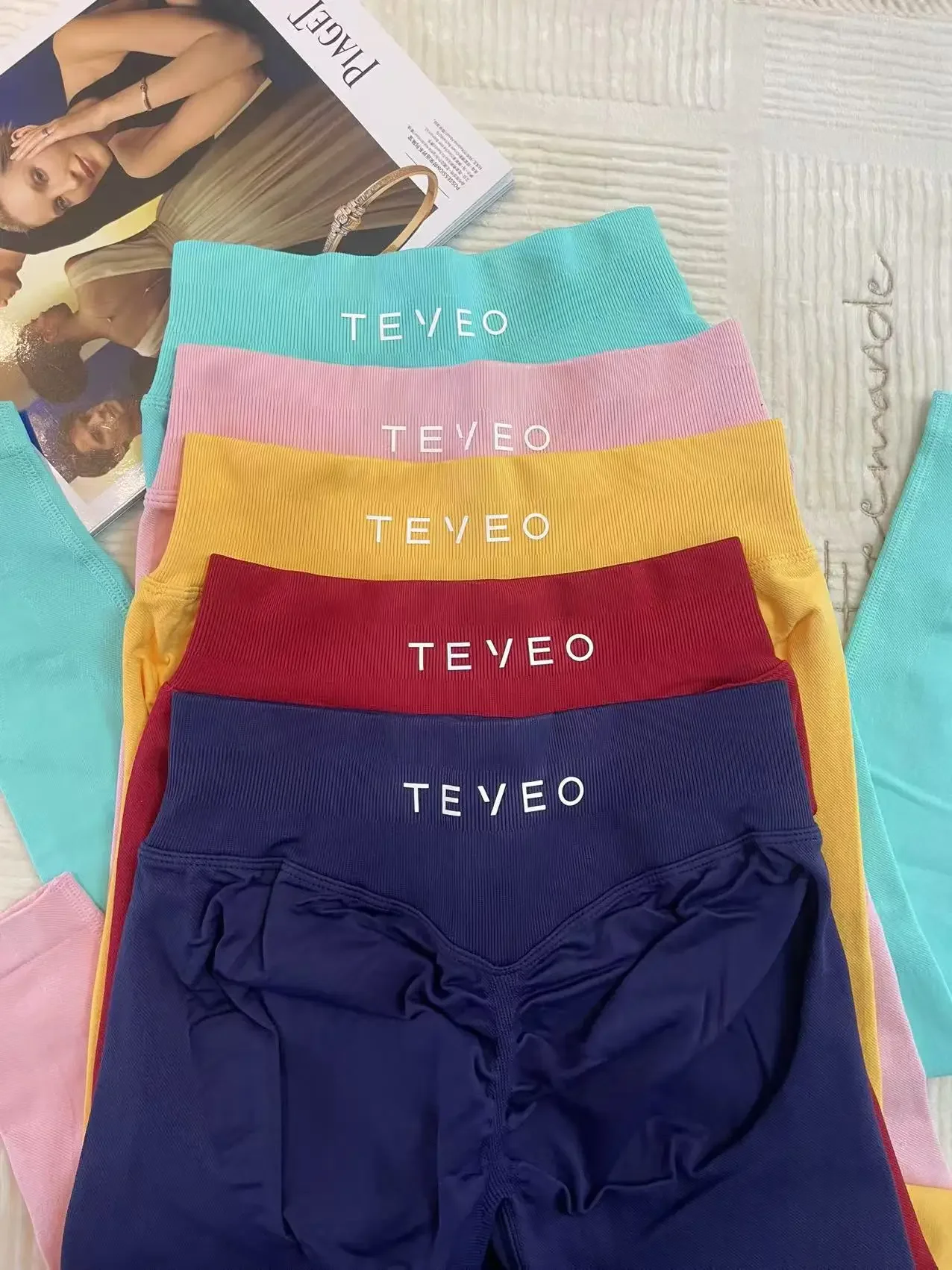 Леггинсы TEVEO бесшовные леггинсы для йоги женщин корсет со средней талией