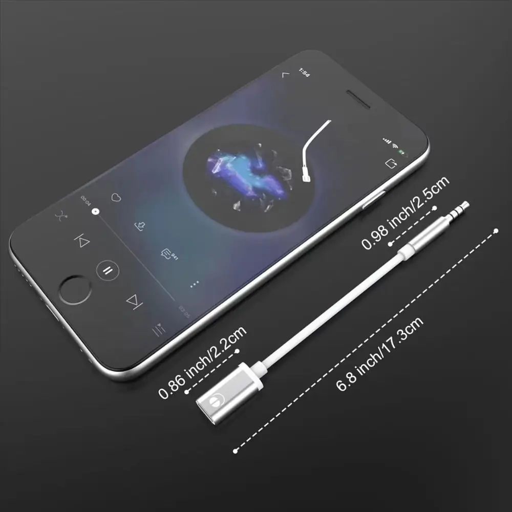 3 5 мм штекер-адаптер для наушников типа C портативный аудиокабель ноутбука шнур