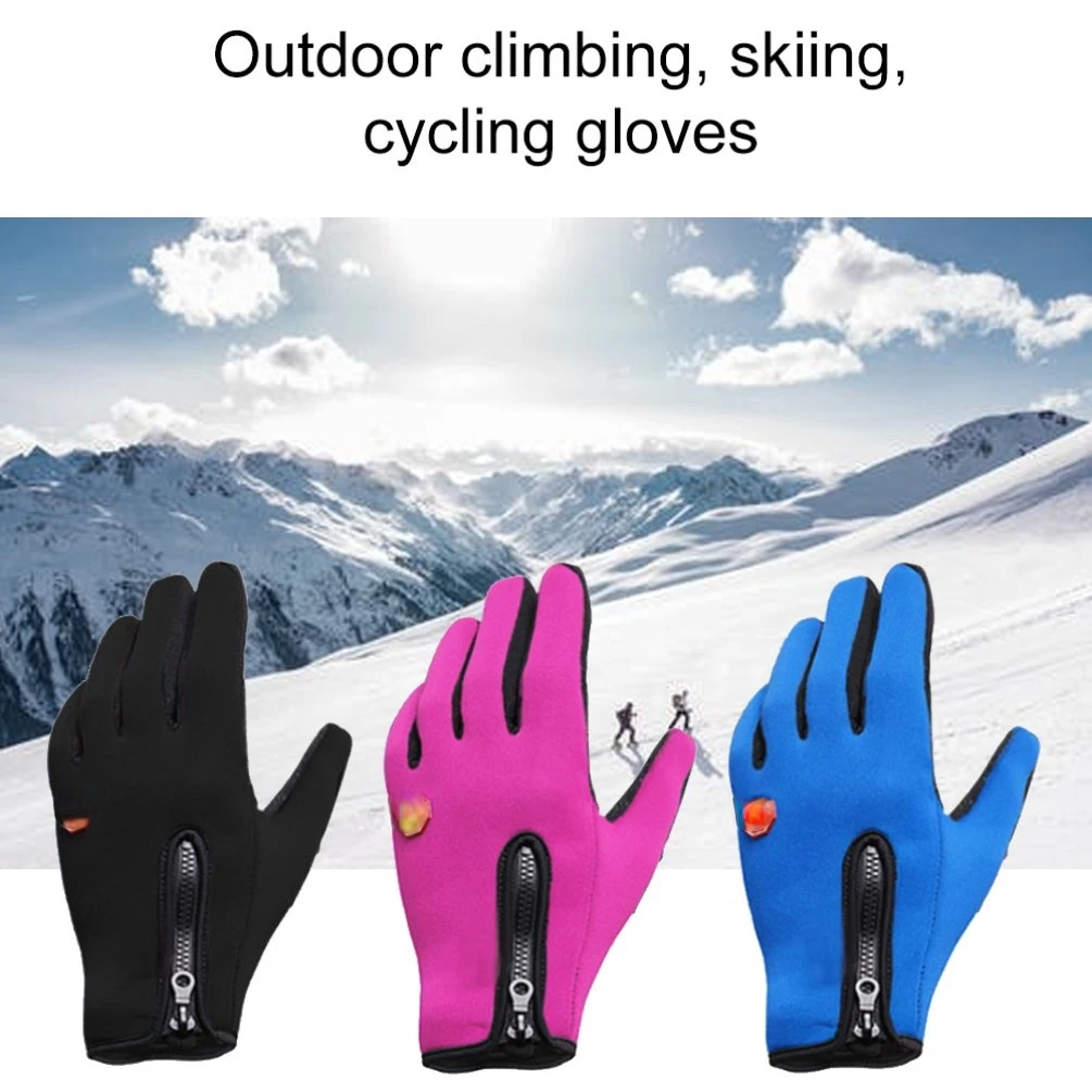 

Motorcycle Unisex Touchscreen Winter Thermal Warm Cycling Bicycle Bike Ski Outdoor Camping Hiking Gloves Full Finger Sports