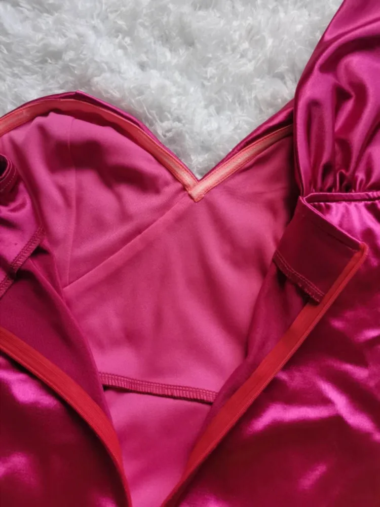 Атласное платье Kesiachiccly на одно плечо женское сексуальное облегающее вечернее с