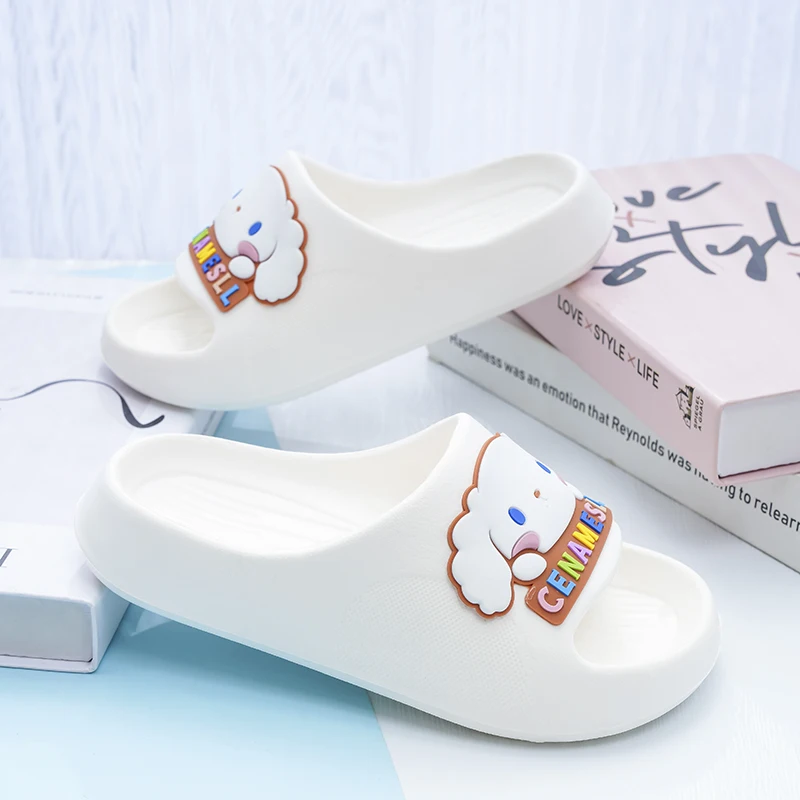 

Сандалии Sanrios детские с противоскользящей мягкой подошвой, шлепанцы в коричном стиле, летние тапочки для дома и улицы