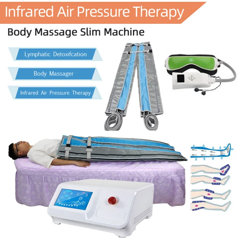 

Air Pressure Slimming Machine Full Body Suit Lymphatic Drainage Equipment Presotherapy Maquina De Presoterapia Lymph Equipo